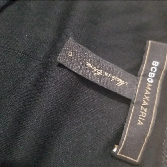 BCBGMaxAzria | Black Taffeta Cocktail Dress Sz 0 - Picture 11 of 14